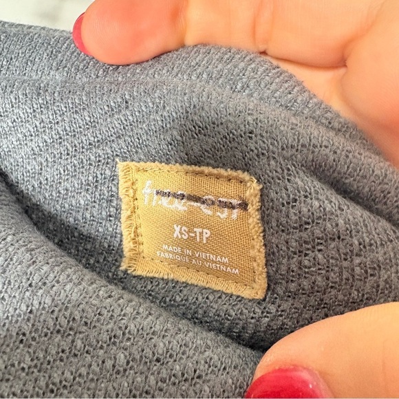 Free People Free-est Miley Set Gray Lounge Sweater Top & Skirt Outfit Size XS - Picture 13 of 13